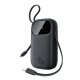 Baseus EnerFill FC31 10000mAh 45W ārējais akumulators ar USB-C un Lightning vadiem – melns