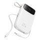 Baseus Qpow2 20000mAh 22,5W ārējais akumulators ar diviem iebūvētiem kabeļiem un digitālo displeju + Baseus...