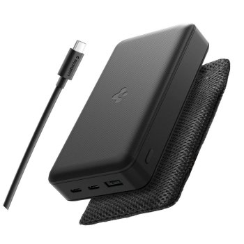 Spigen EA3030 30000mAh 30W portatīvais lādētājs - Melns | Power Bank Black