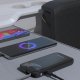 Dudao K31 10000 mAh 22.5W PD Powerbanka ar iebūvētu kabeli - Melna | Powerbank With Built-In Cable Black