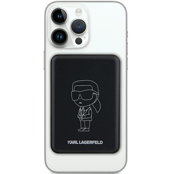 Powerbank indukcyjny Karl Lagerfeld NFT Outline Ikonik MagSafe 5000mAh - black (0)