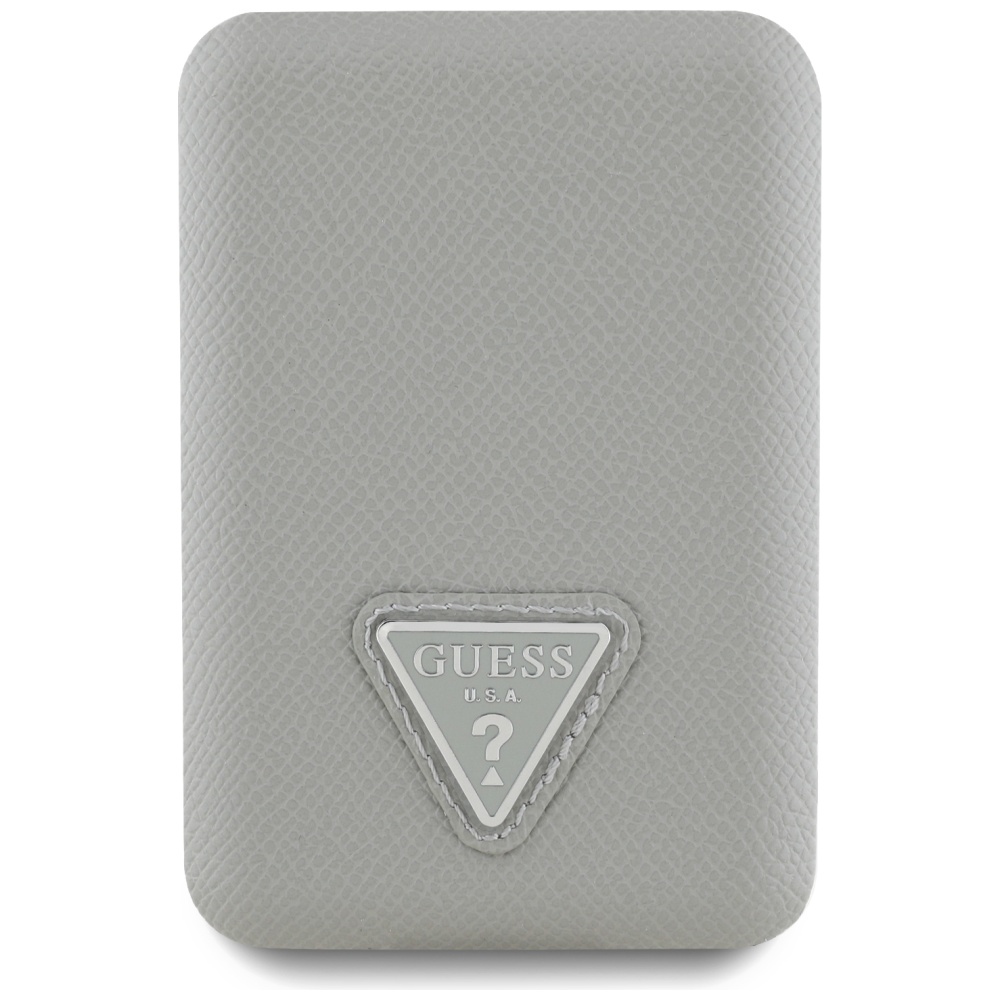 Guess Grained Triangle ārējā baterija ar MagSafe 5000mAh 15W USB‑C – bēša (0)