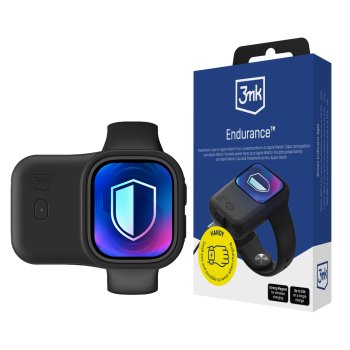 3mk Endurance portatīvā baterija Apple Watch 49 mm 2.5W 1200mAh ar USB-C – melna