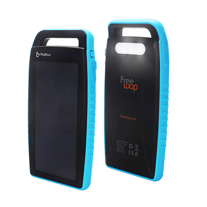 BigBlue SL-CP001A Ūdensizturīgs Ārējais Portatīvais Akumulators ar Saules Bateriju 10000mAh, Melns | Waterproof... (0)