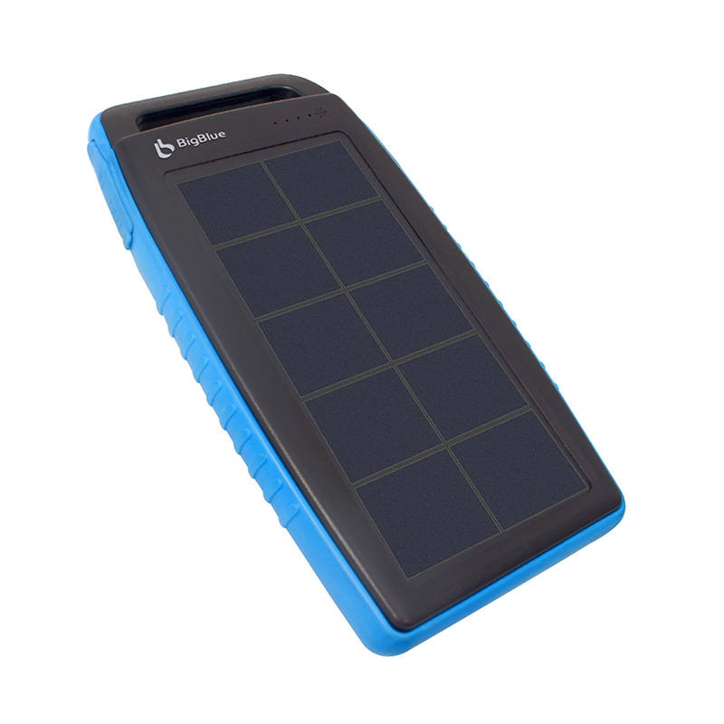 BigBlue SL-CP001A Ūdensizturīgs Ārējais Portatīvais Akumulators ar Saules Bateriju 10000mAh, Melns | Waterproof... (1)