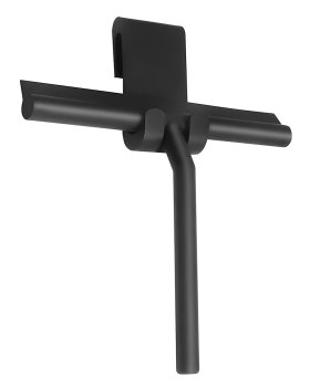 Skrāpis dušas stiklam un spoguļiem, stikla tīrītājs, ūdens novācējs, Melns | Shower Squeegee Window Glass Wiper Scraper Cleaner