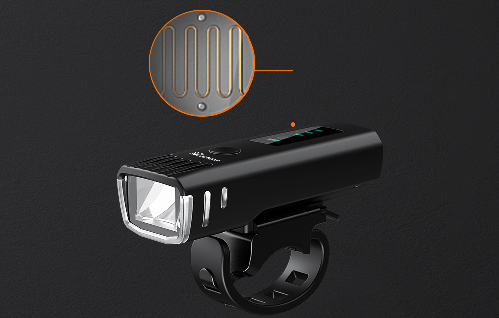 Velosipēda lukturis Superfire BL10-X USB Uzlādējams 90m Sensors (2)