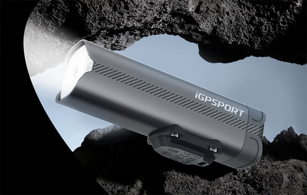 Viedais priekšējais velo lukturis iGPSPORT VS800 - 800lm, 4000mAh, USB-C (3)