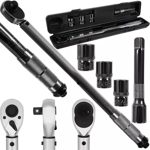 Dinamometriskā atslēga, sprūdrata uzgriežņu atslēga Bigstren, 17/19/21 Mm | Dynamometric Key Torque Wrench with Ratchet