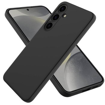 Samsung Galaxy A26 (SM-A266E/DS) Matt Silicone Color Case Cover, Black | Silikona Vāciņš Maciņš Apvalks Bampers