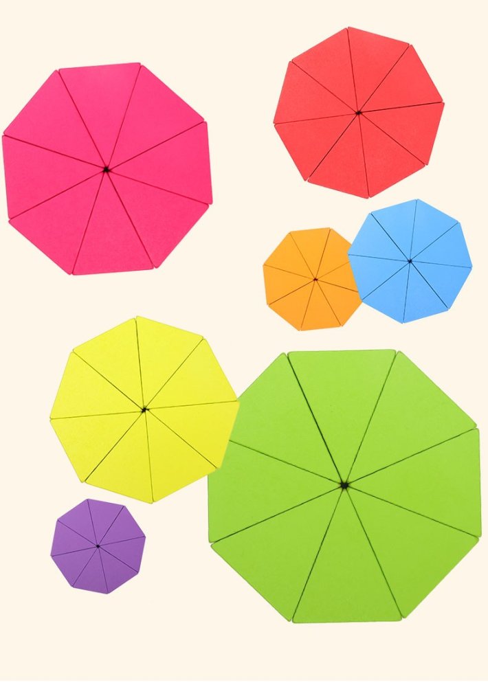 Koka trīsstūru puzzle spēle Jhtoy-947 (3)