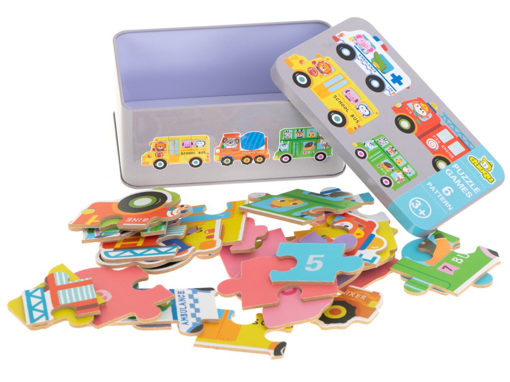 Bērnu Attīstošā Puzle, Automašīnas, 30 gab. | Kids Educational Puzzle, Cars (1)