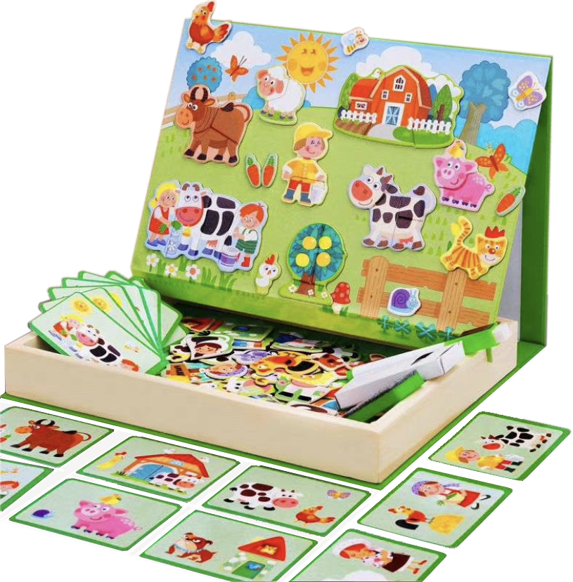 Attīstošā magnētiskā puzle kastē Ferma Jhtoy-233