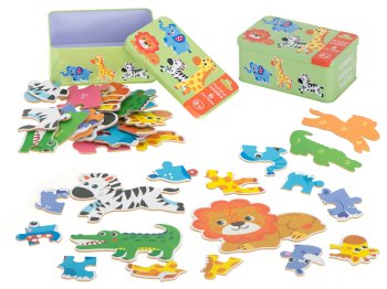 Bērnu Attīstošā Puzle, Safari Dzīvnieki, 25 gab. | Kids Educational Puzzle, Safari Animals