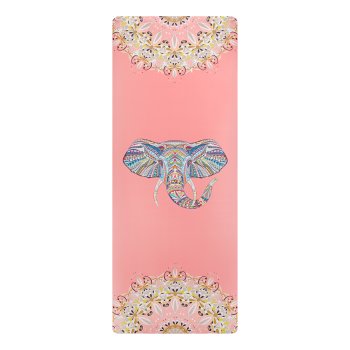 Balance Pretslīdes Gumijas Sporta Vingrošanas Paklājs Jogas Fitnesa Pilates Paklājiņš 185x68x0.4cm, Rozs Zilonis...