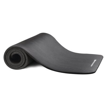 Wozinsky Sporta vingrošanas jogas fitnesa paklājs NBR, 181cm x 63cm x 1cm, Melns | Foam Fitness Yoga Mat