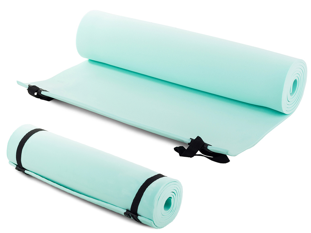 Sporta vingrošanas jogas fitnesa pilates paklājs / tūrisma pārgājienu kempinga paklājiņš 0.5cm 180x50cm, Zaļš... (2)
