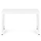 Datora galds ModernHome 120x60 cm mācībām un darbam, balts