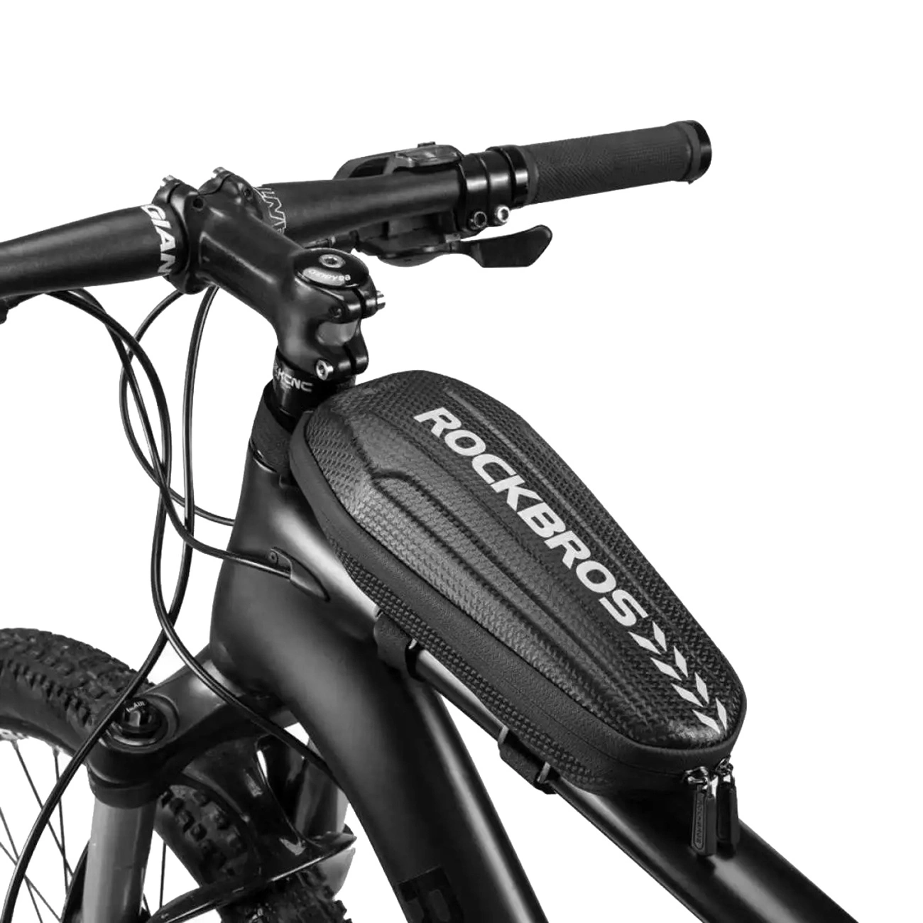 Rockbros B62 velosipēda soma stūrei vai rāmim 2 l - melna | bicycle bag for handlebar or frame black