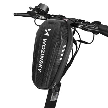 Wozinsky Skūtera Mantām Ūdensizturīga 3L, Melna | Bicycle Bike Pannier Bag Rear Trunk Bag with Shoulder Strap
