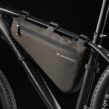 Wozinsky Velosipēda Aizmugurējā Velosoma zem Sēdekļa Mantām 5L, Pelēka | Bicycle Bag Pouch Under Saddle Seat