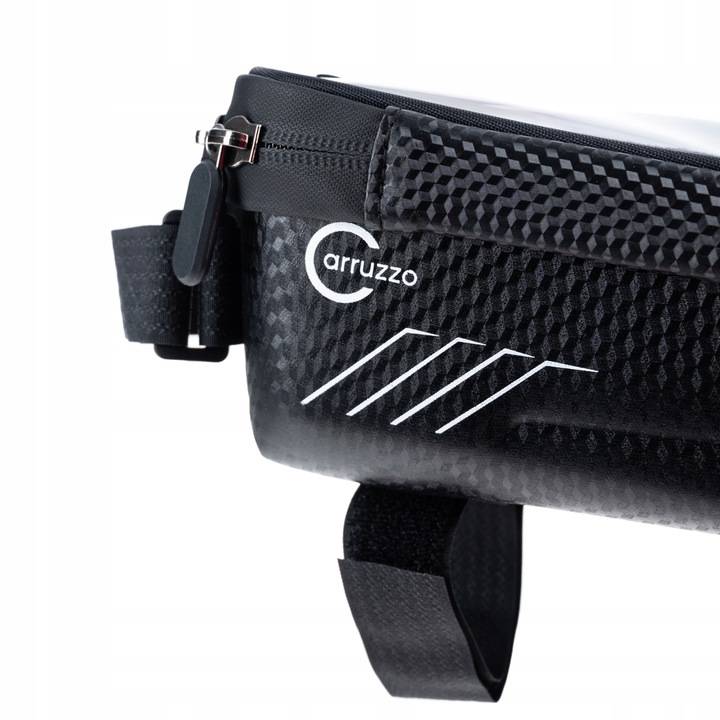 Ūdensizturīga velosipēda soma Carruzzo uz rāmja ar vietu telefonam (6)