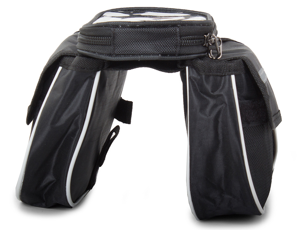 Velosipēda Rāmja Soma ar Ūdensizturīgu Caurspīdīgu 7,2'' Telefonu Vāciņu Nodalījumu | Bicycle Frame Bag (1)