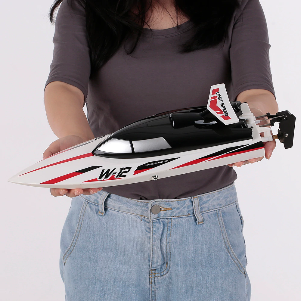 RC remote controlled WLtoys WL912 boat - Radiovadāma laiva kuteris ar tālvadības pulti 35 km/h (0)