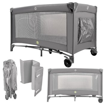 Saliekamā ceļojumu gultiņa manēža 2in1 ar matraci