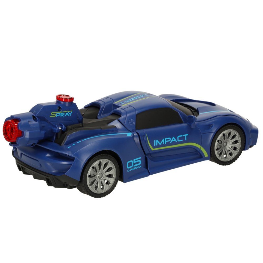 Radiovadāma mašīna-robots Transformer Revolt Robot Racer, zila (2)