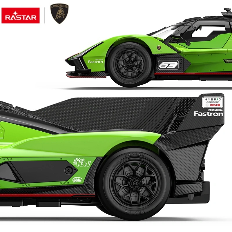 Radiovadāma mašīna Lamborghini SC63 LMDH 1:14 mērogā Rastar 10150 (1)