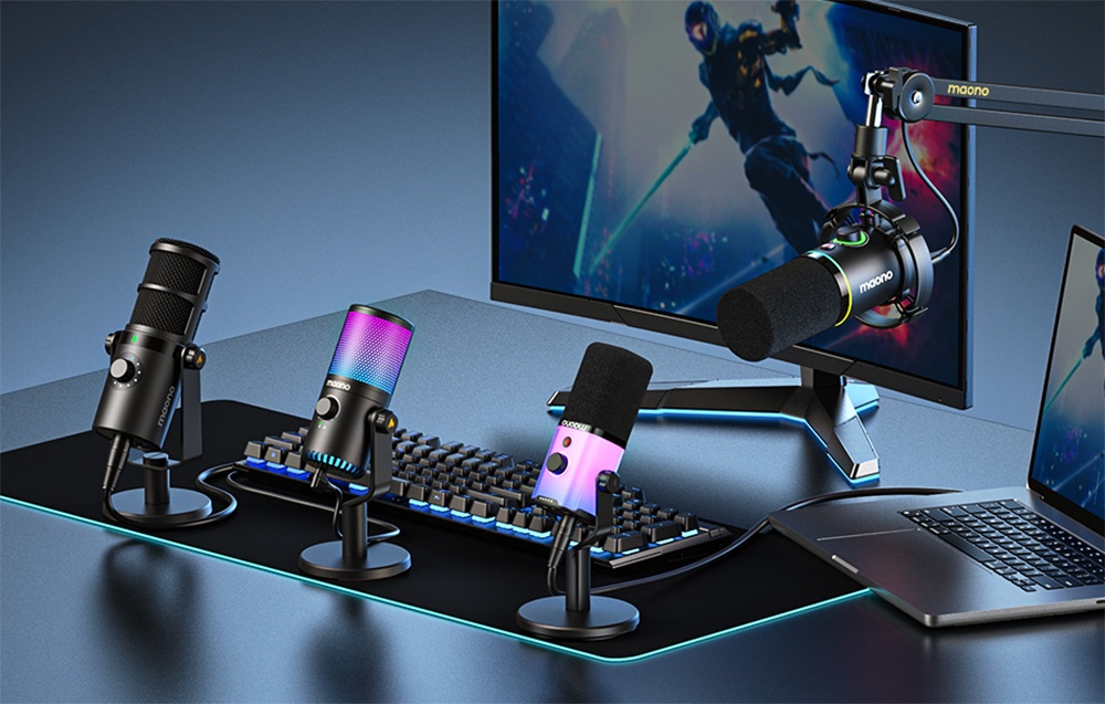 Mikrofona statīvs Maono BA37 Regulējams Galda Turētājs (2)