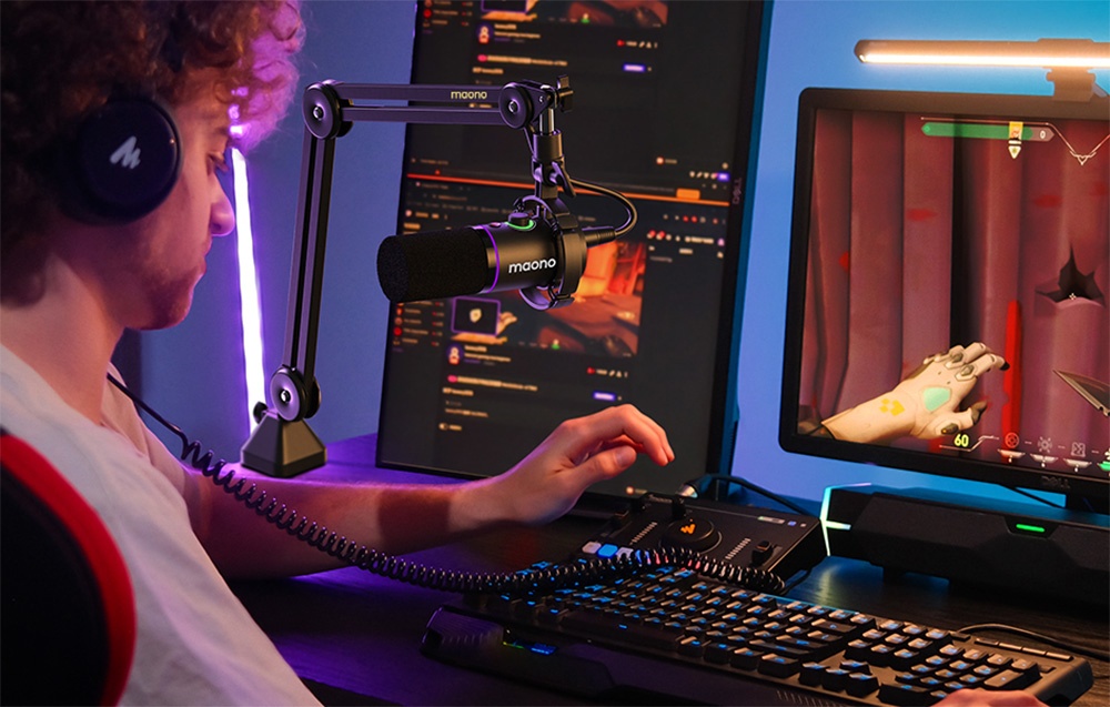 Mikrofona statīvs Maono BA37 Regulējams Galda Turētājs (3)