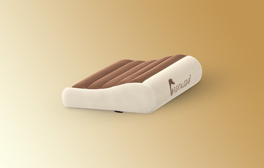 Piepūšamais ceļojumu spilvens Flextail Zero Pillow Brūns (2)