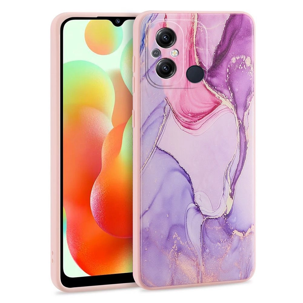Xiaomi Redmi 12C Tech-Protect Mood Case Cover, Pink Marble | Telefona Vāciņš Maciņš Apvalks Bamperis