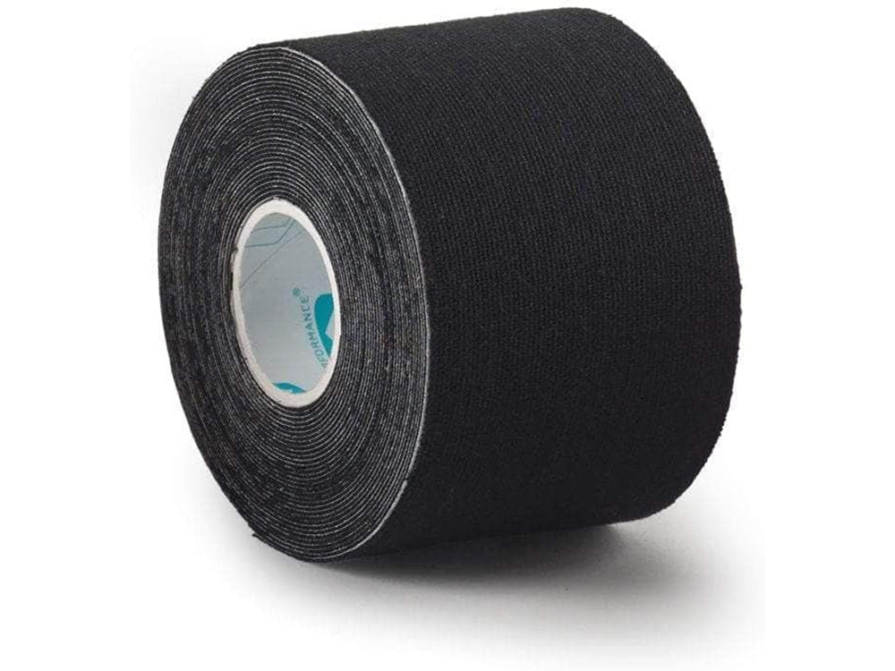 Elastīgais kinezioloģiskais teips sportam 5m x 5cm, melns (0)