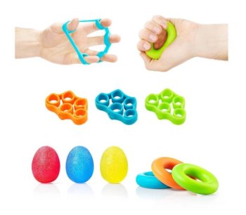 4FIZJO Espanderu (trenažieru) komplekts roku un plaukstas vingrinājumiem, 9 gab. | Hand Gripper Exerciser Expander