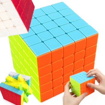 Izglītojošs ātrumsaliekamais Rubika kubs 5x5 loģikas spēle, daudzkrāsains