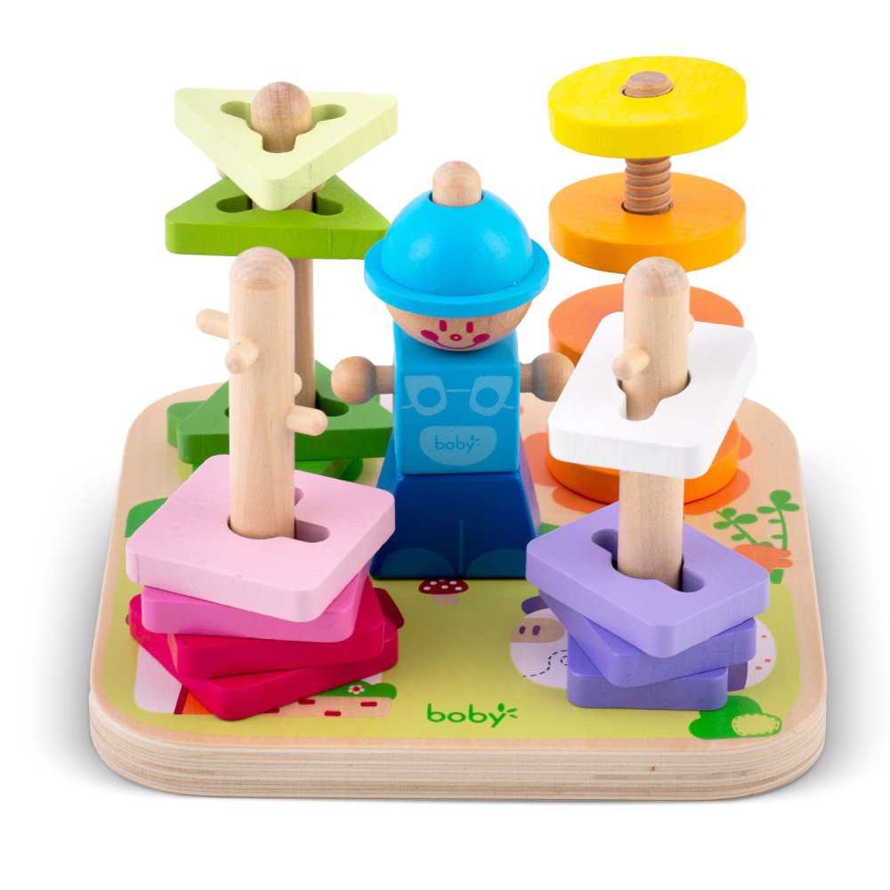 Koka Šķirotājs Rotaļlieta Puzle RK-866 Ricokids | Wooden Toy Sorter (1)