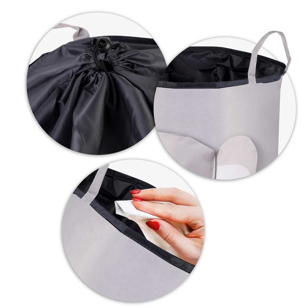 Rotaļlietu grozs Nukido Zilonītis, pelēks (2)