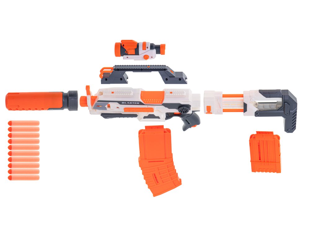 Modulārā rotaļu šautene Blaster 4-in-1 ar 30 šautriņām (4)
