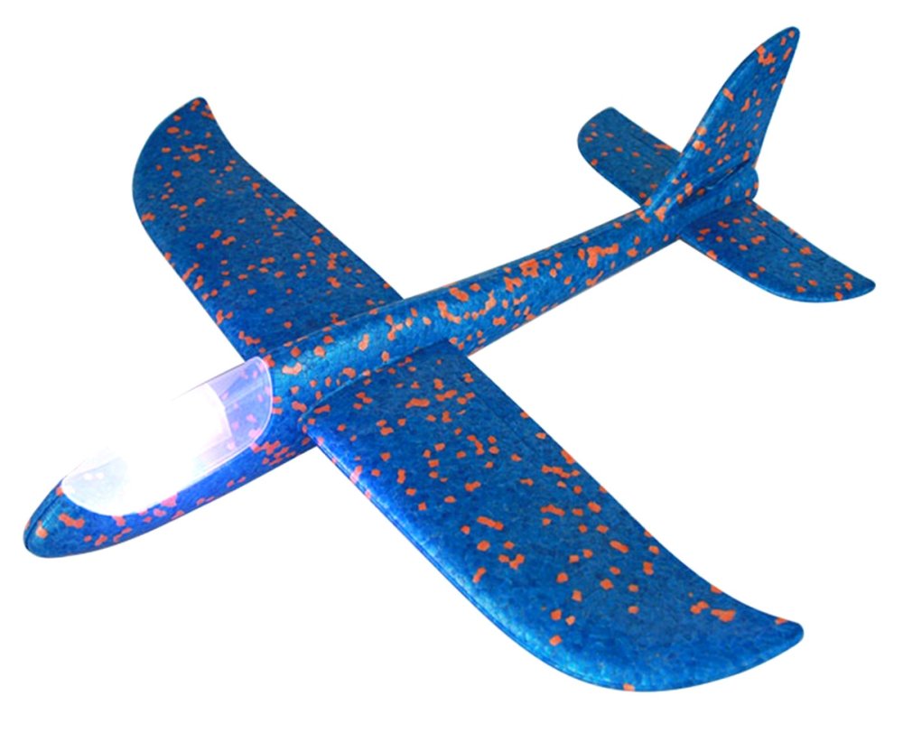 Styrofoam lidmašīna ar LED gaismām, 46 cm (0)