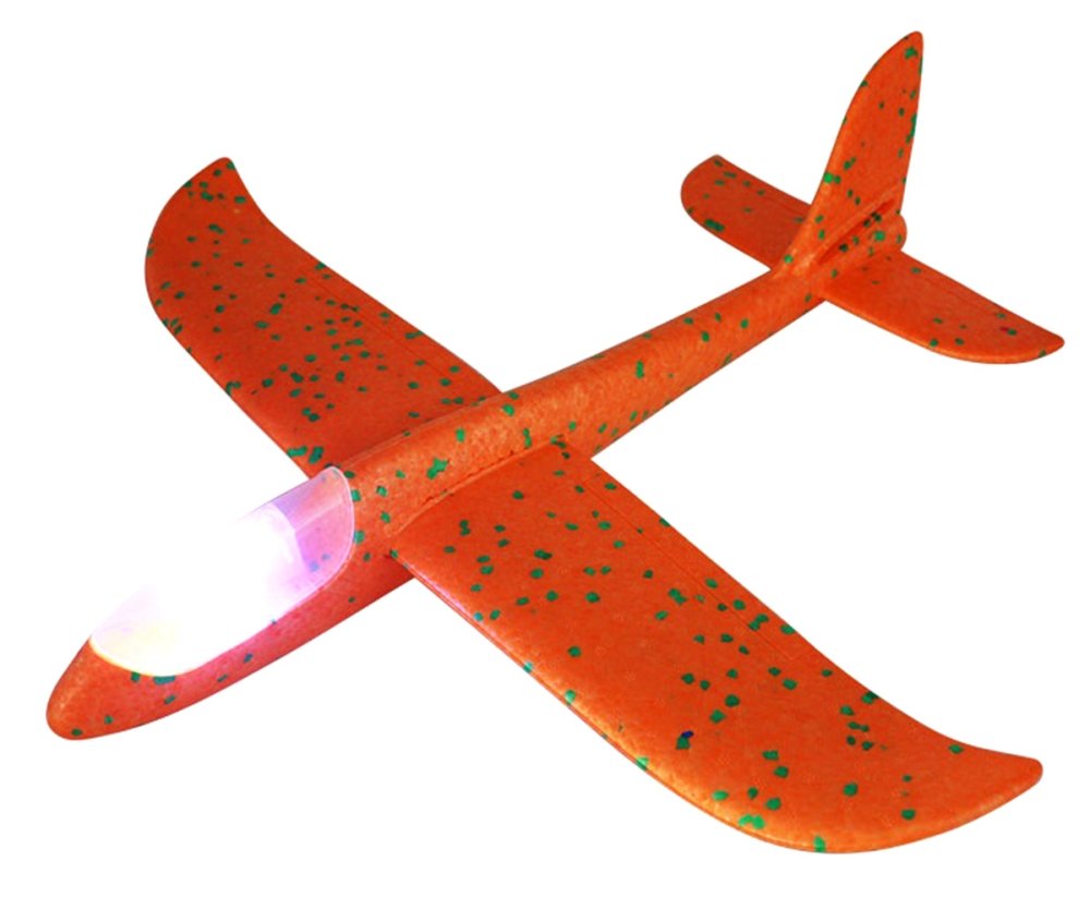 Styrofoam lidmašīna ar LED gaismām, 46 cm (1)