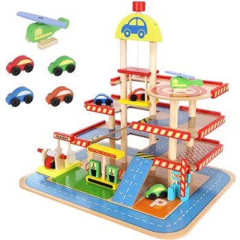 Rotaļu Koka Autostāvvieta Garāža 22446 | Toy Wooden Parking Garage