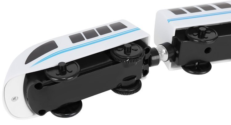 Bērnu Spēļu Rotaļu Koka Dzelzceļš Vilciena Sliežu Trase ar Vilcieniem, 88 elementi | Kid's Wooden Railway Train... (11)