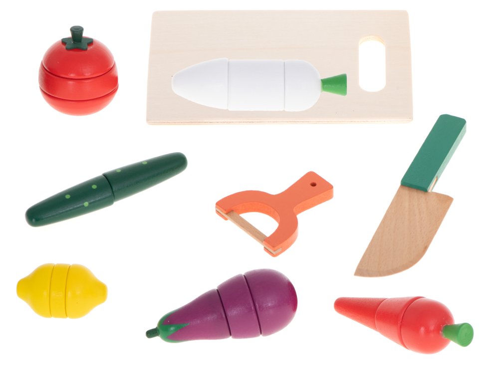 Bērnu Rotaļu Koka Magnētiskie Dārzeņi | Kids Toy Wooden Magnetic Vegetables (4)