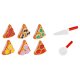 Koka picas rotaļa ar piederumiem, 21 cm | Wooden pizza play set with accessories