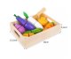 Bērnu Rotaļu Koka Griežamie Dārzeņi Komplekts ar Kasti Z23543 | Wooden Cutting Vegetables Set