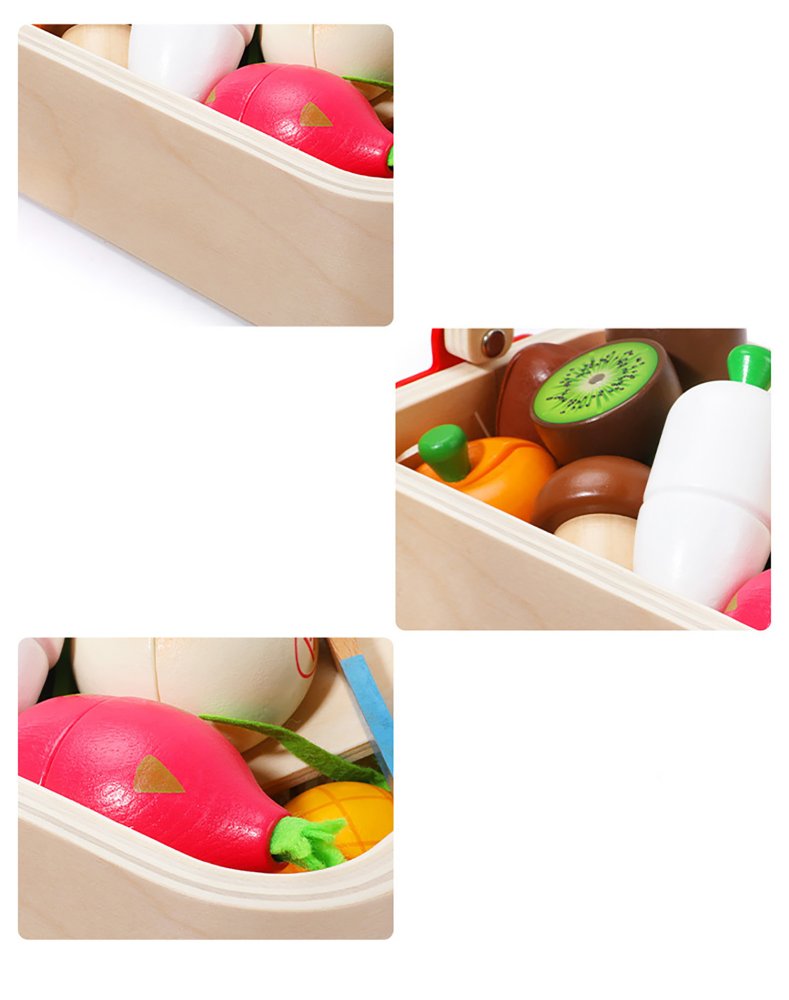 Bērnu Rotaļu Koka Griežamie Magnētiskie Dārzeņi | Kids Toy Wooden Magnetic Vegetables (0)