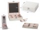 Organizators Organaizers Juvelierizstrādājumu Rotaslietu Uzglabāšanas Kaste ar Spoguli, Balts | Jewelry Case...